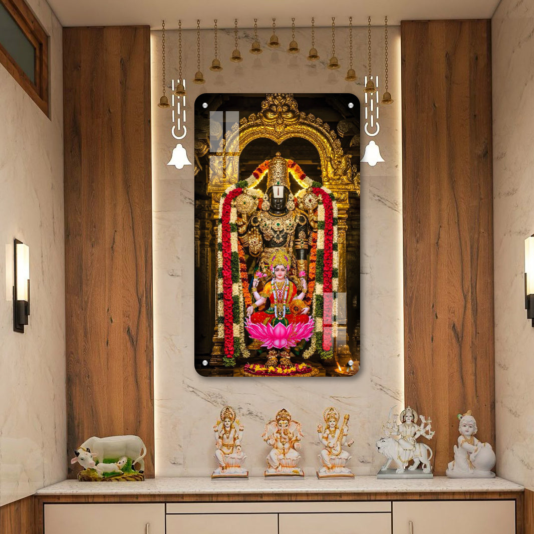 Lord Balaji Acrylic Photo Frame – UV Printed | 5mm Thickness | Wall Mountable