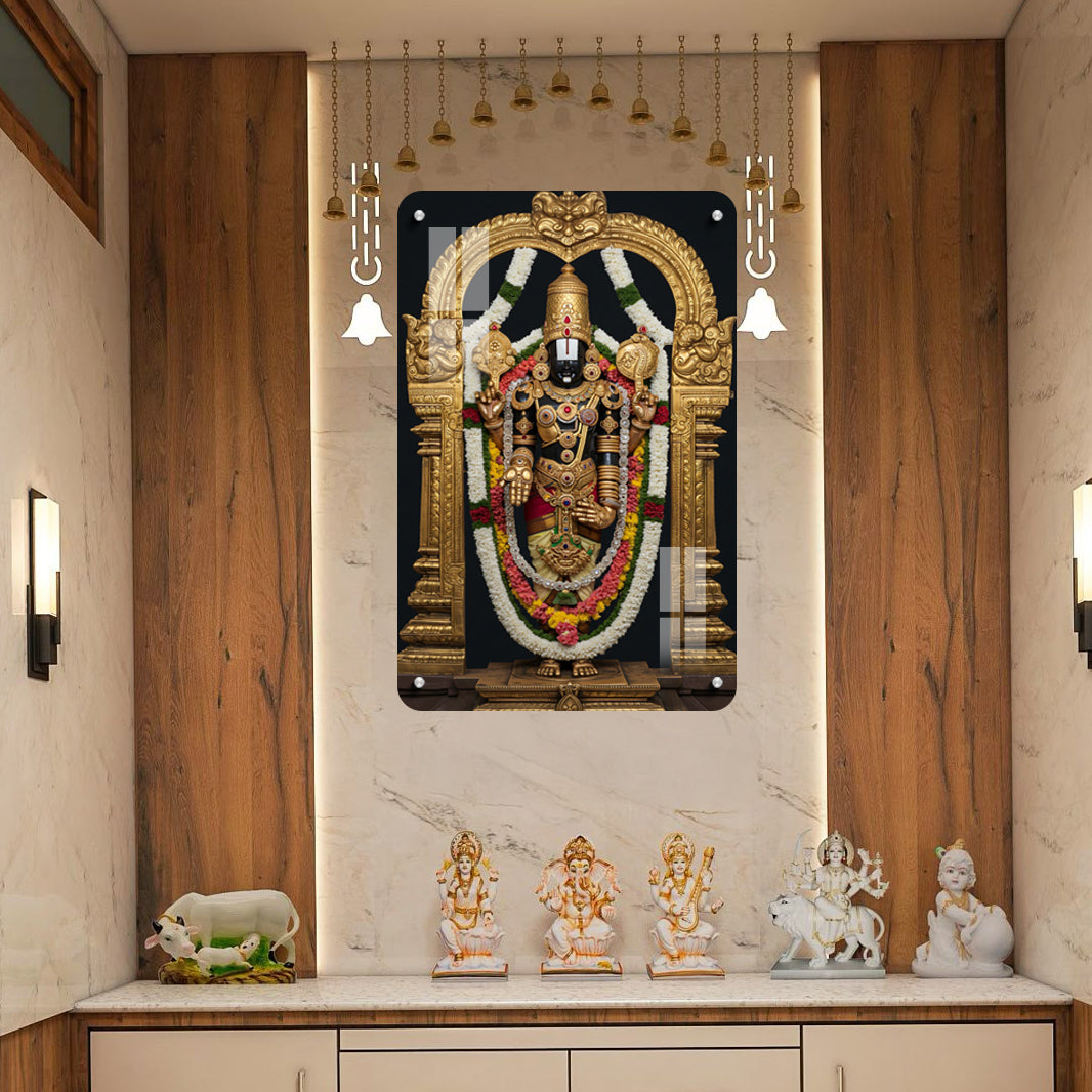Lord Balaji Acrylic Photo Frame – UV Printed | 5mm Thickness | Wall Mountable