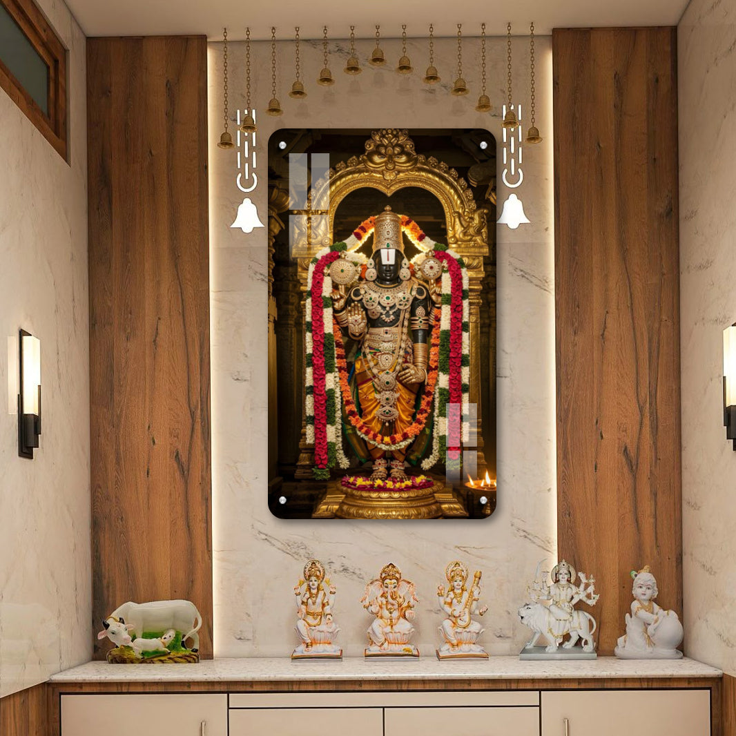 Lord Balaji Acrylic Photo Frame – UV Printed | 5mm Thickness | Wall Mountable